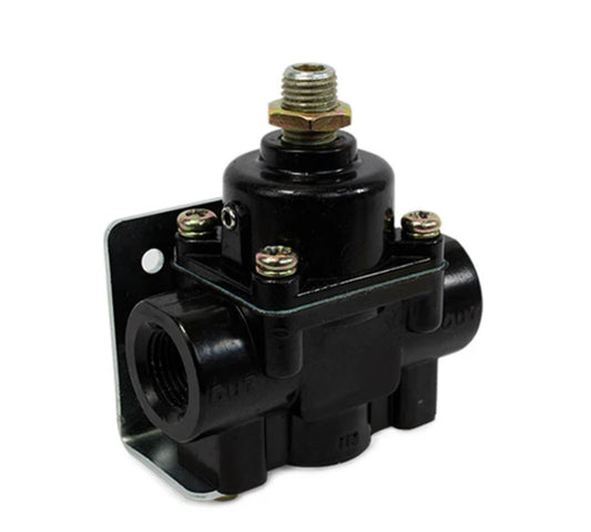 ENGINE WORKS 41803BK FUEL PRESSURE REGULATOR, 4.5-9 PSI - BLACK FINISH