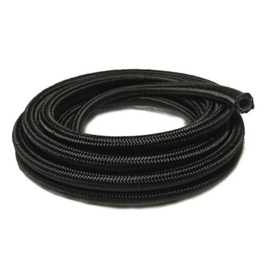 ENGINE WORKS 511020 BLACK NYLON FIBER BRAID RACE HOSE 10AN X 20 FT