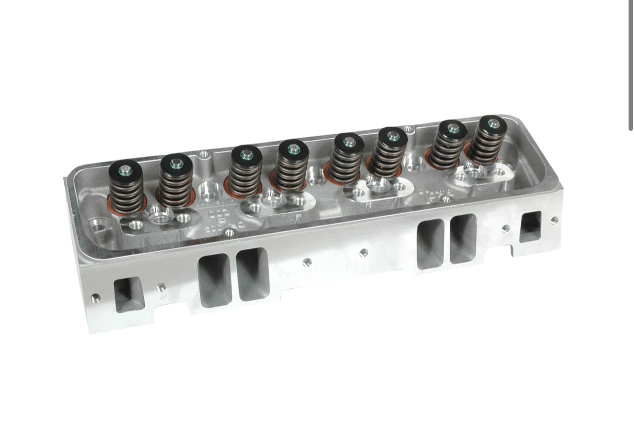 ENGINE WORKS 271500ASR SB CHEVY COMPLETE CYLINDER HEAD, SOLID ROLLER CAM