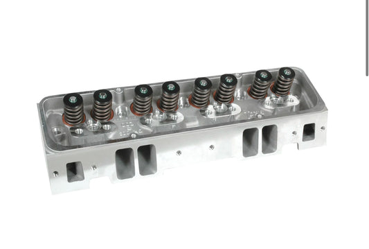 ENGINE WORKS 271500ASR SB CHEVY COMPLETE CYLINDER HEAD, SOLID ROLLER CAM